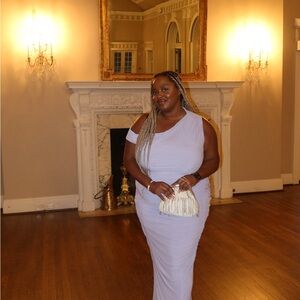 ASOS Curve Lilac Wedding Gown